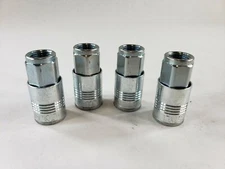 (Lot Of 4) Milton 1805 FNPT P Style Stainless Steel Air Compressor Coupler 1/4"