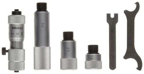 Mitutoyo 137-206 Tubular Vernier Inside Micrometer, Extension Rod Type, Carbide