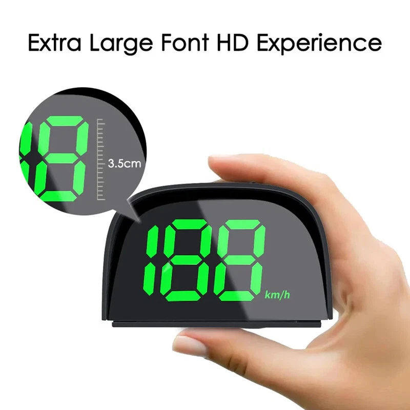 Universal Coche KMH HUD 5V Head Up Display Digital Velocímetro Encendedor de Cigarrillos Foto 4 de 4