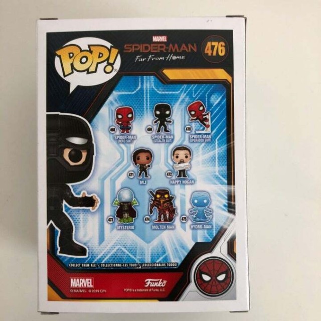 spider man stealth suit goggles up funko pop