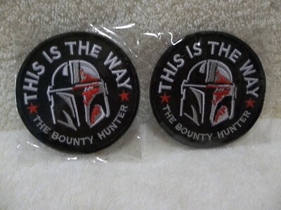 Lot of 2 Star Wars Mandalorian This Is The Way Bounty Hunter Embroidered Patch
