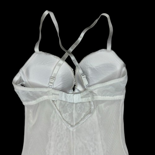Body de encaje blanco H&M talla 6 tanga push-up con cable - Imagen 8 de 14