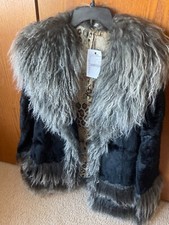 Maximilian Woman's Genuine Fur Lambs And Rabbit Coat L, From Bloomingdale's
