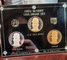 1995 Atlanta Braves Fred McGriff Silver Coin Proof Set 2x 1oz Silver 1oz Bronze