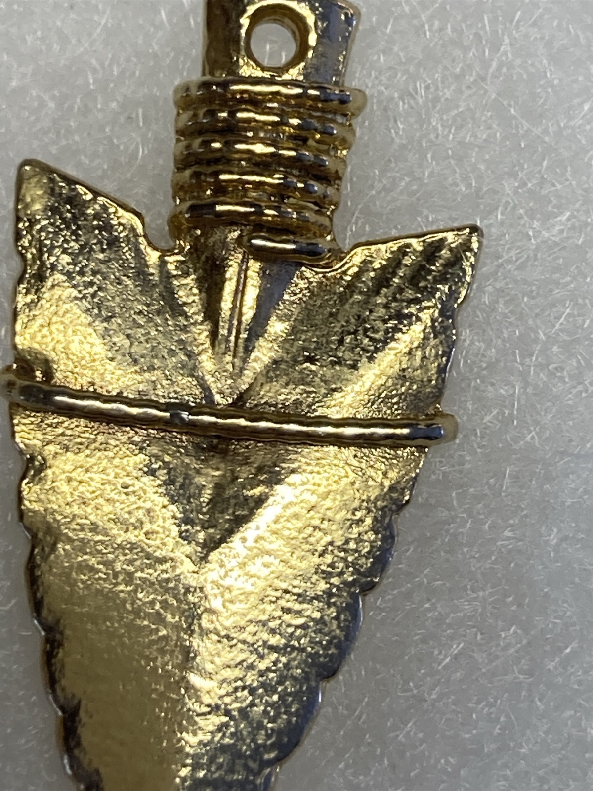 Yellow Polished Arrowhead Solid Pendant - image 10