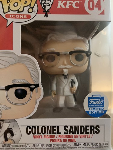 Funko Pop! Icons Colonel Sanders #04 Funko-Shop Exclusive Vinyl KFC Chicken