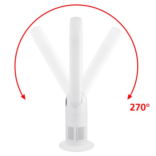 Bladeless Floor Fan Cool Heat Airflow 9H Timer Remote Touch Control Home Office - Picture 4 of 10