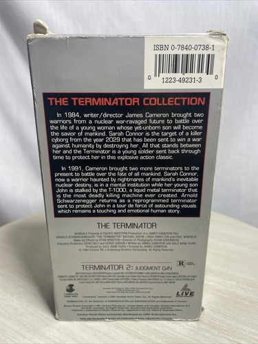 Terminator & Terminator 2 Judgment Day VHS 1991 Collection Used - Picture 3 of 5