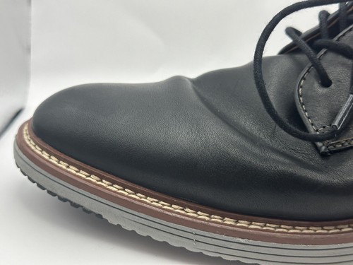 Johnston & Murphy Upton Black Full Grain Plain Toe Oxford Lace Up Size 9.5 - Picture 15 of 23