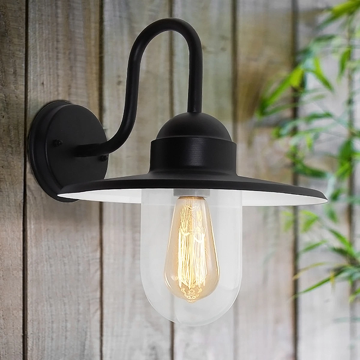 Outdoor Black Stainless Steel Wall Light IP44 Down Light Heritage Style ZLC087