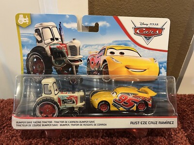 DISNEY CARS 3 BUMPER SAVE RACING TRACTOR RUST-EZE WITH RUST-EZE CRUZ ...