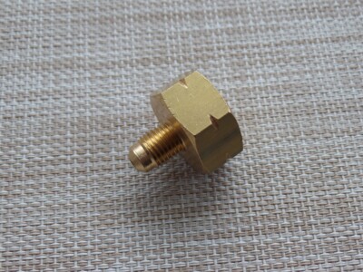 Flaschenadapter für Kältemittel Dosen Reduzierventil W21,8F LEFT Sae 1/4