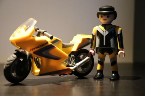 Playmobil 5116 moto jaune - Photo 1/3
