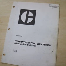 CAT IT28B Wheel Loader HYDRAULIC SYSTEM SCHEMATIC shop Repair Service Manual