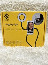 Flexible Vlogging Kit Phone Holder Adjustable LED Ring Light For Smartphones NIB