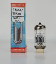 E88CC/6DJ8/6922/ECC88 TELEFUNKEN NOS NIB GOLD PINS VACUUM TUBE