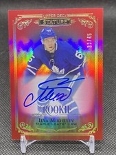 Ilya Mikheyev 2019-20 Upper Deck Stature #156 Red 33/45 Rookie Autograph Auto RC