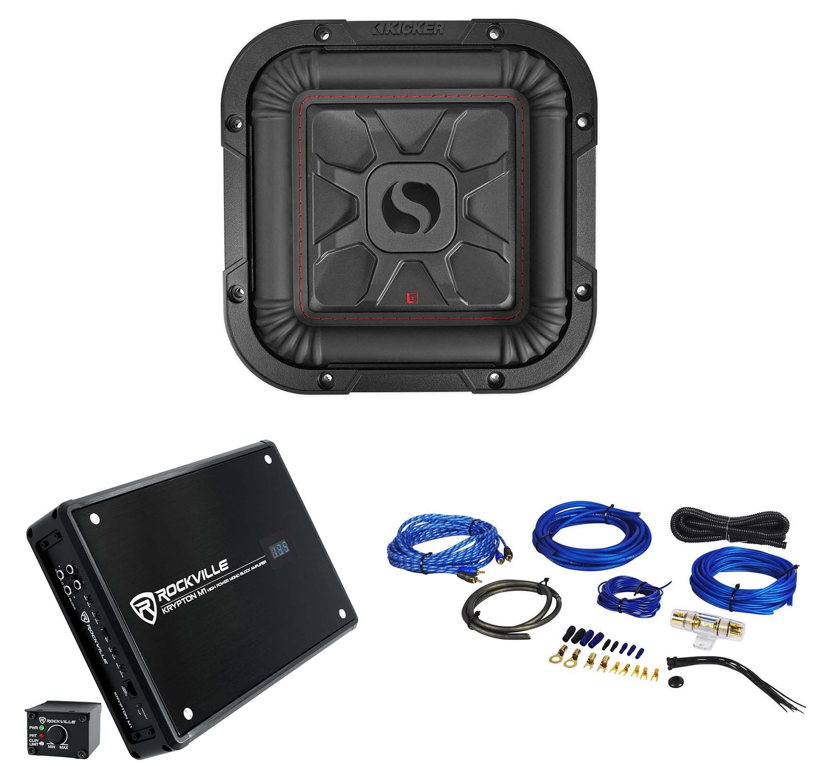 Автомобильный сабвуфер KICKER 46L7T82 8 мощностью 700 Вт L7T Solo-Baric Sub моноусилитель Комплект усилителей 43690₽