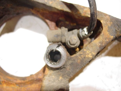 ABS Left Front steering knuckle Jeep Wrangler cherokee Dana axle caliper 90-06 - Picture 3 of 6