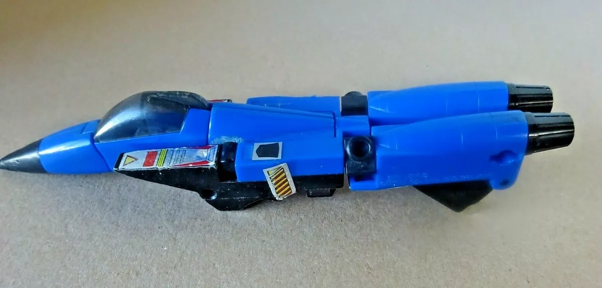 1983 Takara G1 Dirge Decepticon Blue Jet Transformer Robot Japan
