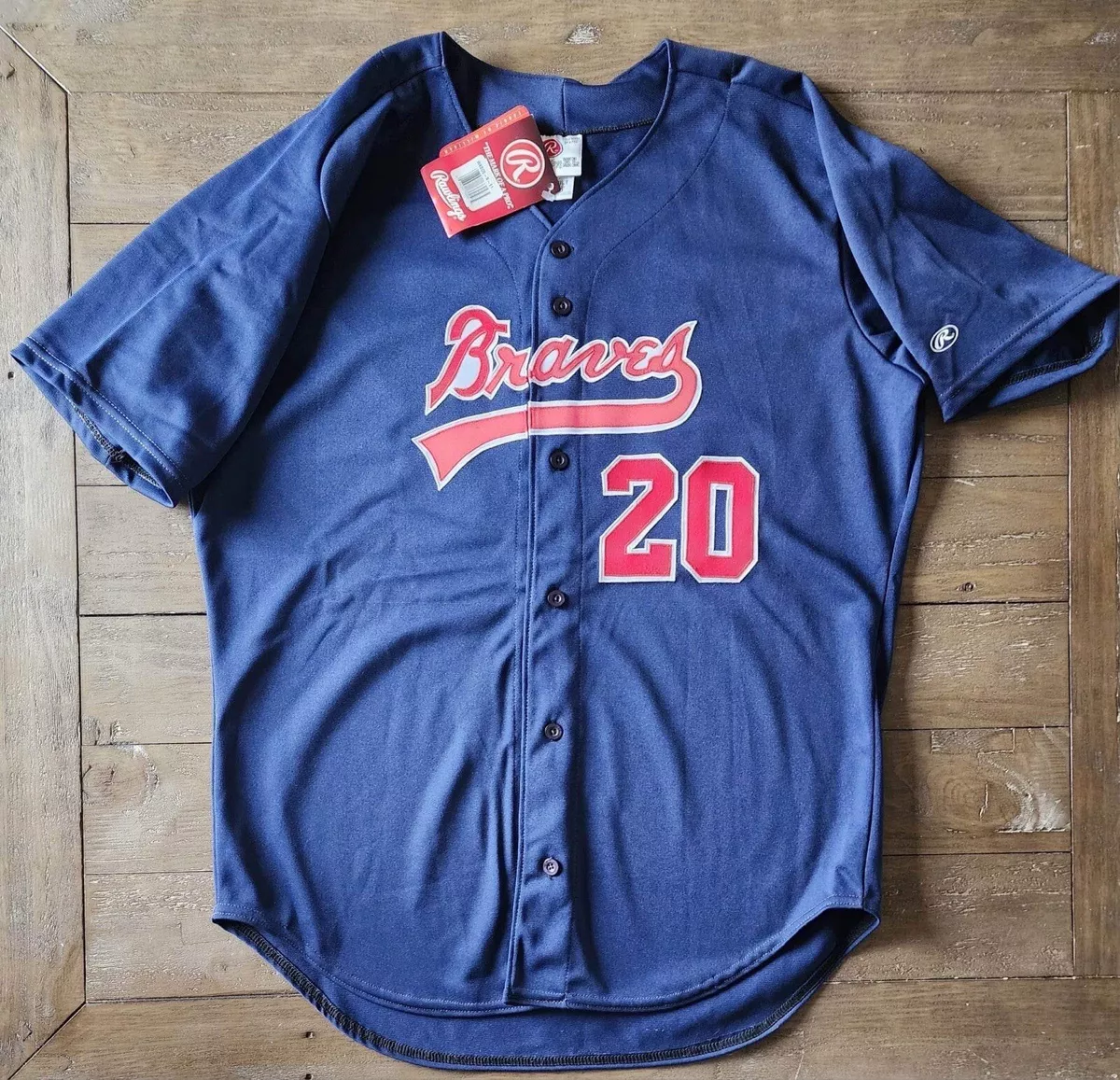 MLB Atlanta Braves Adult Button - Down Jersey