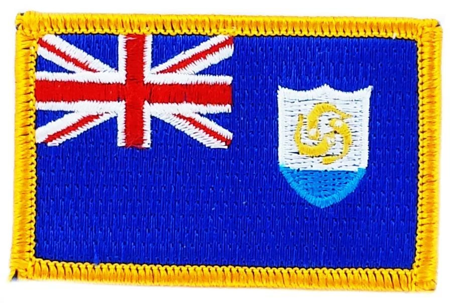 Patch écusson brodé Drapeau ANGUILLA Thermocollant