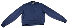 Fila Sweater Womens size Small Navy Blue Long Sleeve Inner Fleece 2 Pockets New