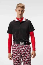 J Lindeberg Men's Banch Regular Fit Golf Polo GMJT08861 9999 Black Medium NEW