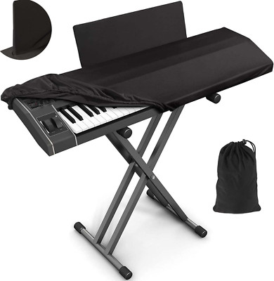 61 Keys Digital Electronic Piano Piano Keyboard Dust Cover with Music Stand O...