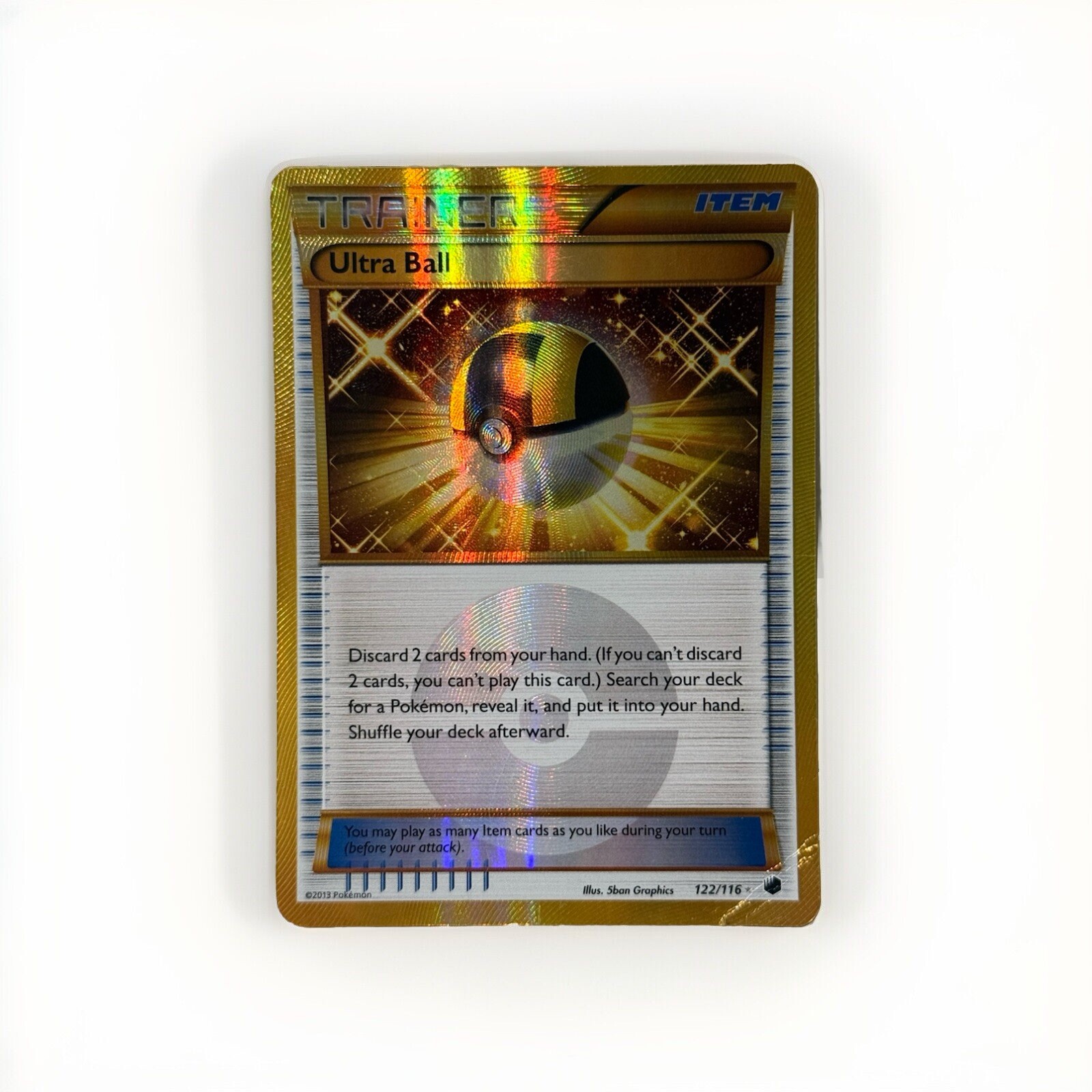 Pokemon Card - Ultra Ball 122/116 Plasma Freeze Holo 🔥