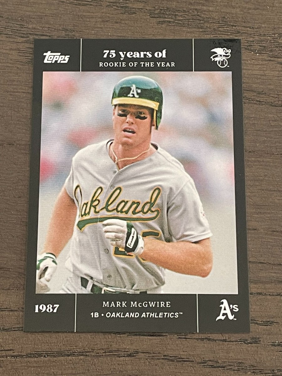 2022 Topps 75 Years of Rookie of the Year Mark McGwire #25 Oakland
