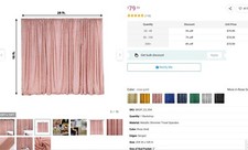 Backdrop 20ft x 10ft Rose Gold Metallic Shimmer Tinsel Curtain