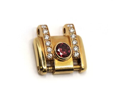 Original Rolex Link Lady Datejust Pearlmaster Link 69298 18k Gold Rubellite