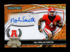 2023 WILD CARD ALUMINATION ORANGE SHIMMER AA37 NOLAN SMITH AUTO JERSEY # 4/10