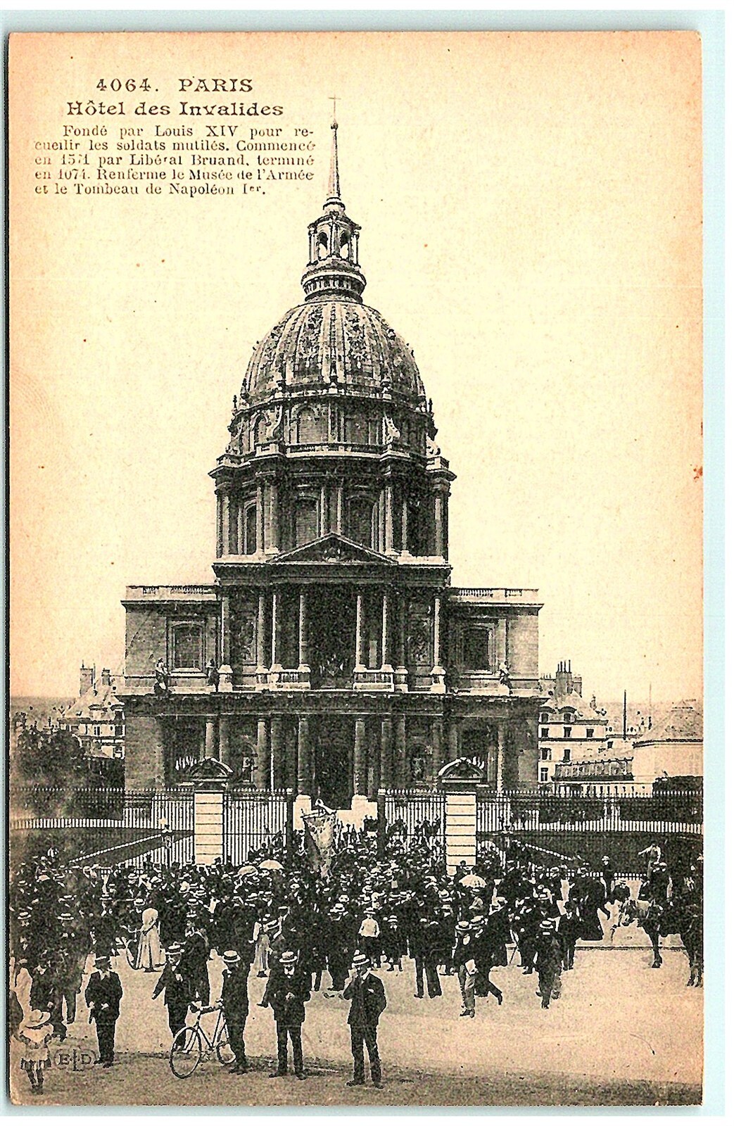 S02-1367, Hotel Des Invalides, Paris, France, **Vintage Postcard.