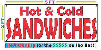 /'Hot /& Cold Sandwiches/'  Custom aged metal Advertising Sign-2 sizes