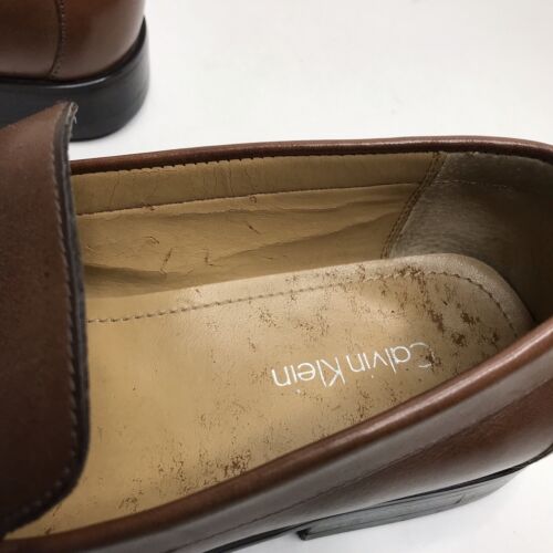 Calvin Klein Men's Neil Loafers Brown Slip On Shoes F2820/K06 Size 8.5M - Picture 8 of 11