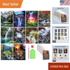 Diamond Painting Kits for Adults, 10 Pack 5D Diamond Art Kits for Beginners roun