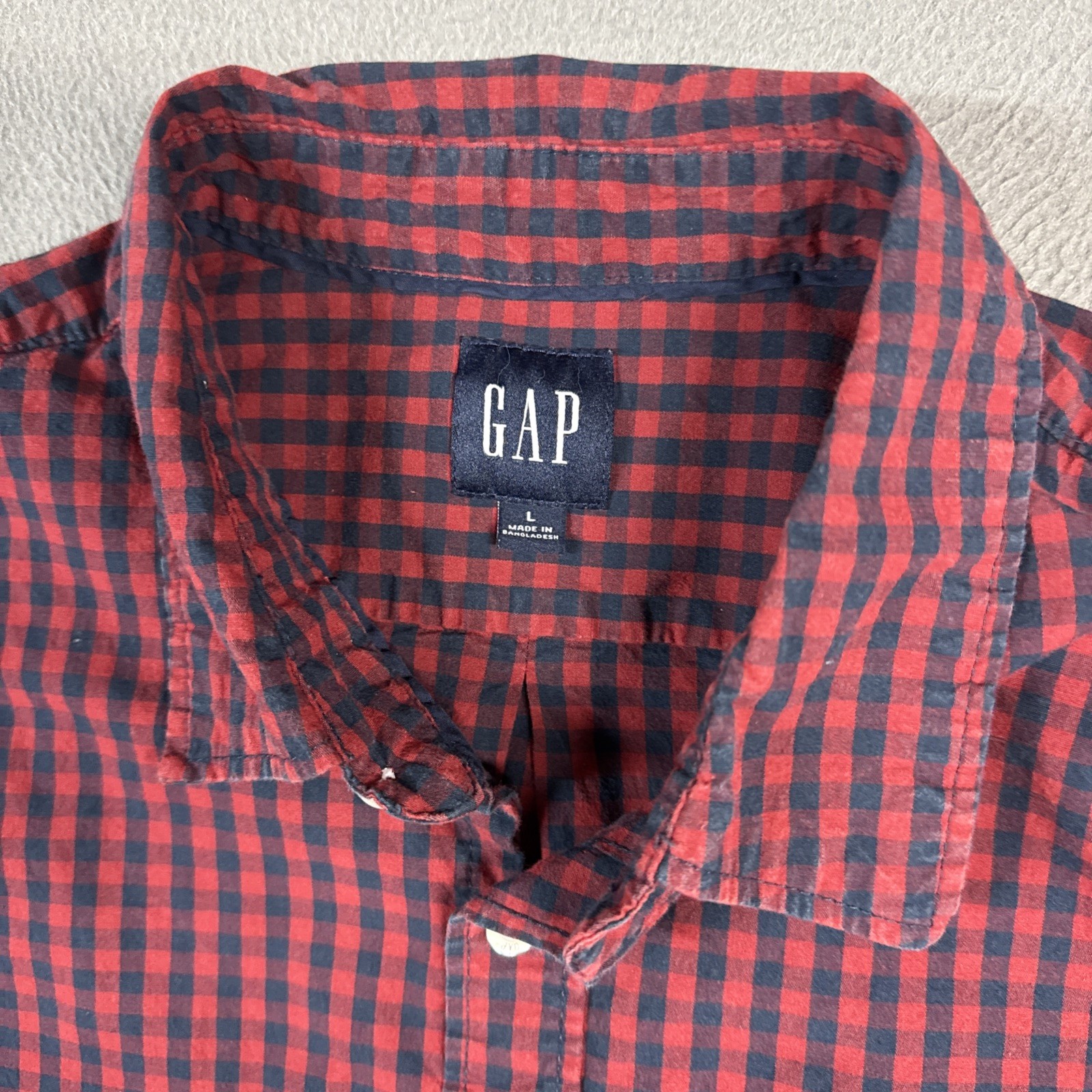 Gap Button Down Shirts Mens Large Multicolor Plai… - image 9