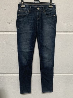 Mavi Damen Jeans Serena Low Rise, Super Skinny Dunkelblau W27 L32