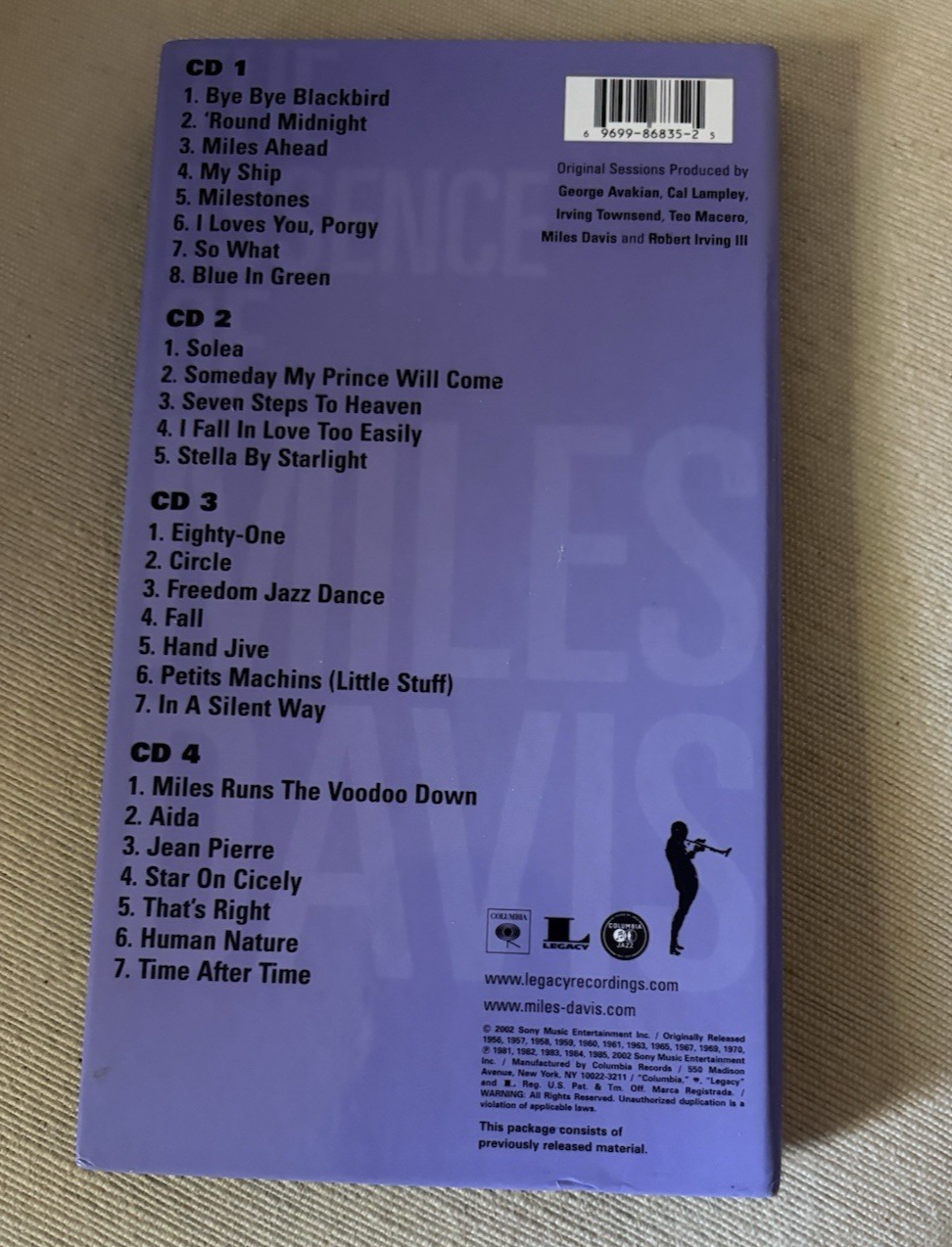 The Essence of Miles Davis [4 CD Box] | eBay
