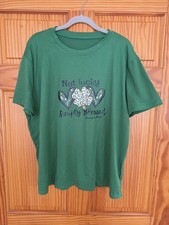 NEW Sweet Bible Verse Shamrock Lucky Shirt Women's 3X Romans 4:7-8