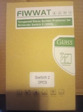 fiwwat tempered glass screen protector nintendo switch 2 2 pcs
