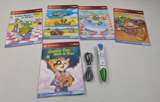 Leap Frog Early Reading Series LeapReader Interactive Books Lot of 5 Pen cable