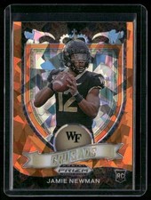 2021 Panini Prizm Draft Picks Collegiate #174 Jamie Newman Orange Ice
