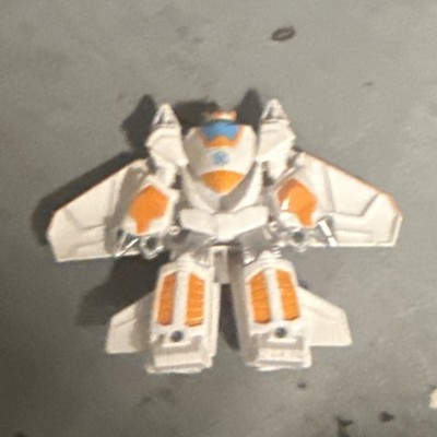 Transformers White and Orange Transforming Robot Jet Toy