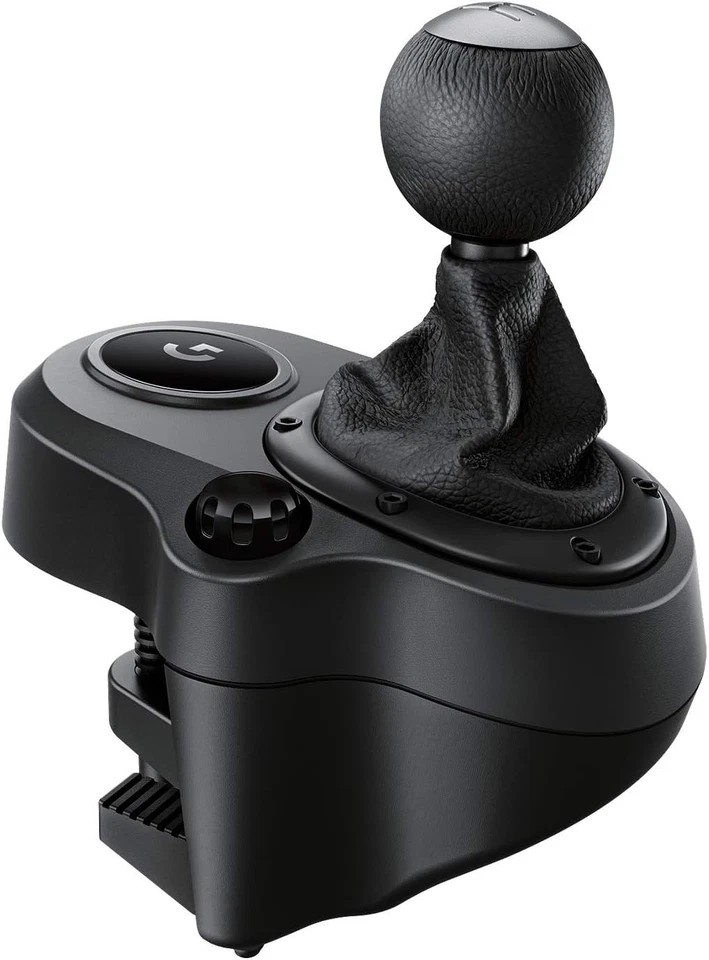 Logitech Driving Force Shifter 6 Gang Schalthebel Schaltknauf Echtleder Stahl - Bild 3 von 4