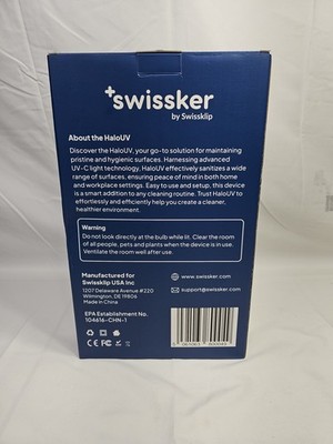 SWISSKER BY SWISSKLIP HALOUV HALO UV UV-C LIGHT HOME DISINFECTION