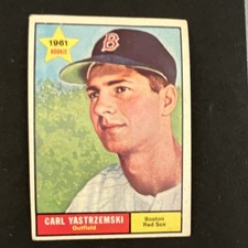 Topps 1961 Carl Yastrzemski Rookie Card #287 Boston Red Sox Baseball