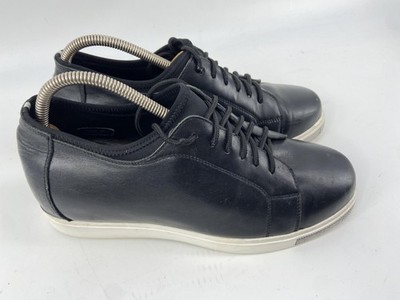 Calto Shoes Mens 9 Black Y36022 Leather Elevator Casual Sneaker Lace Up Comfort